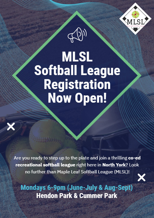 Maple Leaf Softball League Registration Now Open! in Sports Teams in City of Toronto