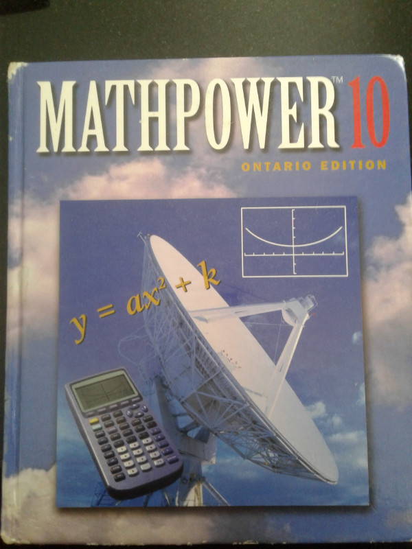 MATHPOWER 10, Ontario Edition in Textbooks in Markham / York Region