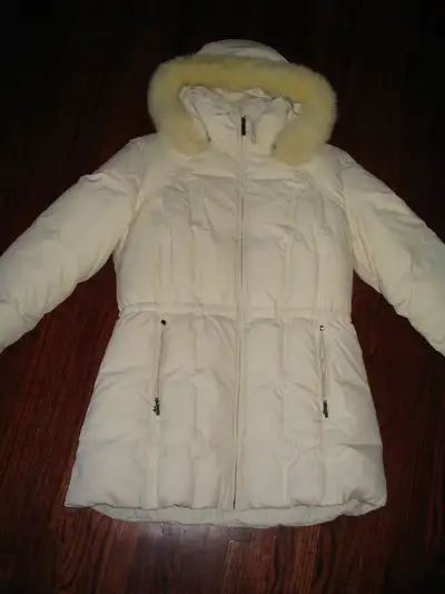 LADIES DOWN WINTER COAT WITH GENUINE FUR HOOD, View more