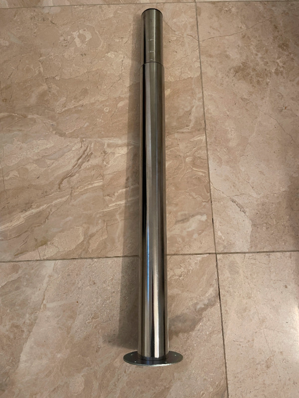 IKEA Gerton adjustable table leg, chrome in Desks in Bedford