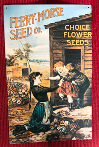 Vintage Ferry-Morse Seed Company Sign