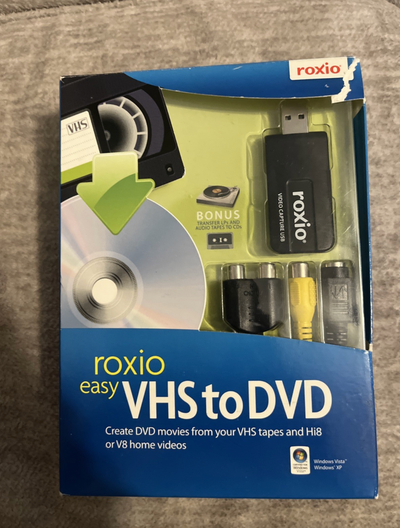 New Roxio Easy VHS to DVD Converter For VHS Tapes Hi8 Video8 Hom, View more