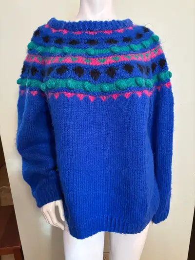 Vintage Handknit Sweater (large), View more