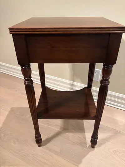 Antique Wood Side Table, View more