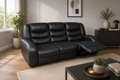 Dark Brown Recliner Sofa Set – 3 Seater + Recliner Chair, View more