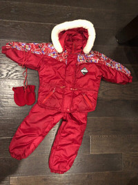 Girls 3X 2 Piece Snowsuit & Boots