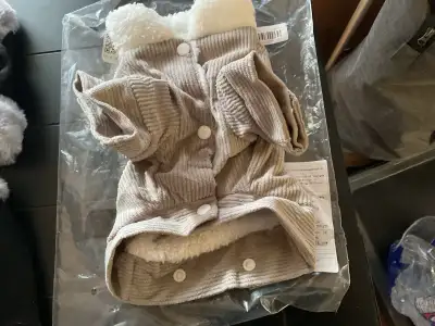 SMALL DOG, PUPPY AND OR CAT CLOTHING AND HARNESSES WITH LEASHES, View more