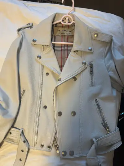 burberry leather jacket , View more