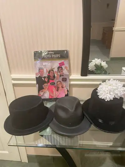 Get ready to strike a pose with this charming collection of photo booth props and costume hats! This...