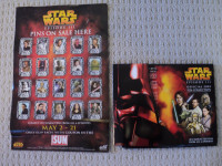 Star Wars Episode III Complete Pin Collection (20) with binder