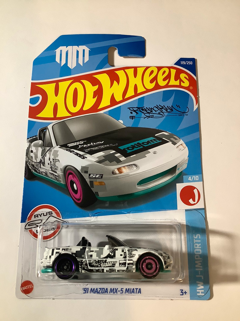 Hot Wheels MadMike 1991 Mazda MX-5 Miata diecast JDM car | Arts ...