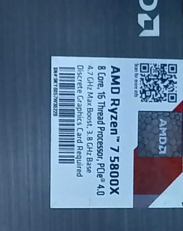 AMD ryzen 7 5800x in System Components in City of Toronto - Image 5