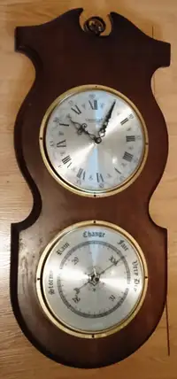 Vintage Caravelle Transistorized Weather Station/ Wall Clock