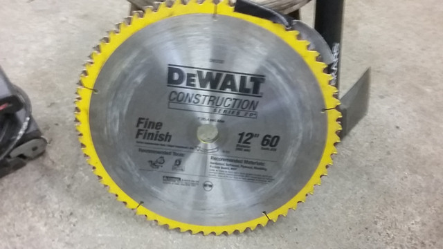 12 inch dewalt blade (NEW) in Power Tools in Quesnel