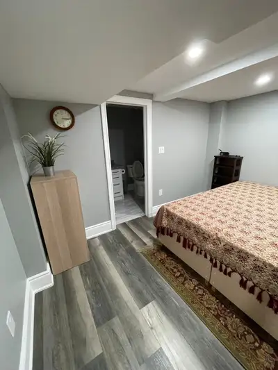 Furnished 1 Bedroom Basement for rent 407 & Mississauga Rd