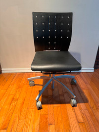 IKEA office chair in black plastic