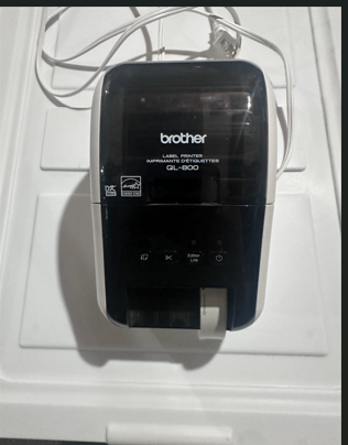 Brother QL-800 label printer, View more