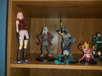 One piece, naruto, demon slayer figures perfect condition