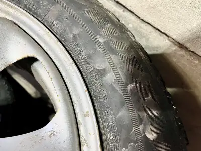 I am selling a set of four winter tires, size 225/60R17, mounted on rims. These tires are in used co...