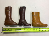 3 Vtg Salesman’s sample, Miniature Boot, Carriboots Carrier Shoe