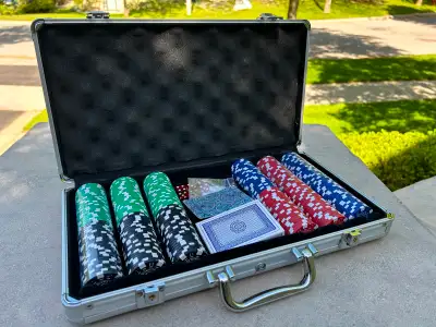 I have a lightly used Poker Set – so lightly used that some of the poker chips are still in shrink w...