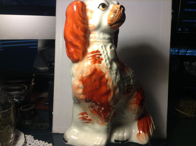 Antique Staffordshire Spaniel Ceramic Figurine Dog Puppy in Arts & Collectibles in Vancouver - Image 3