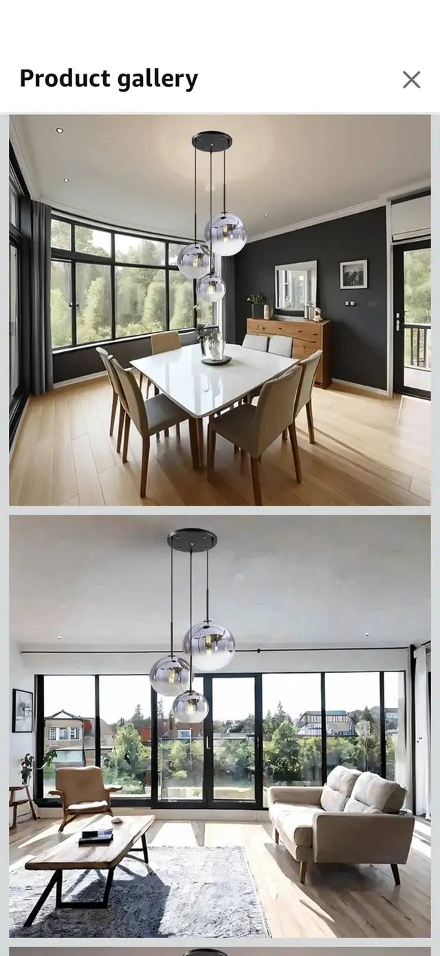 Silver Pendant Light in Indoor Lighting & Fans in Mississauga / Peel Region - Image 3