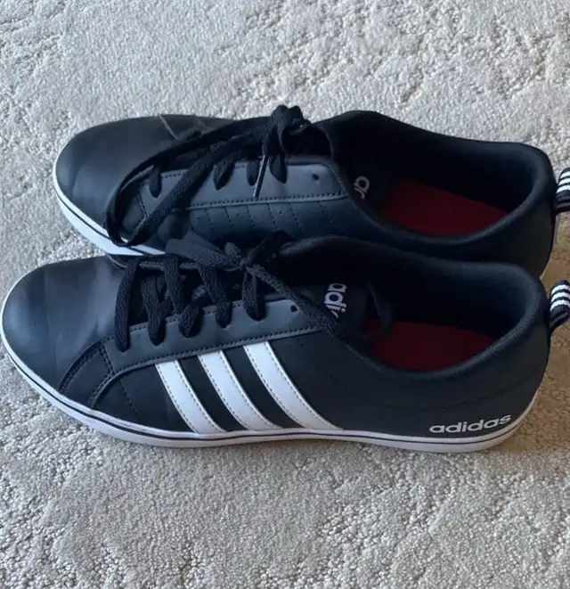 Black Adidas Sneakers - Men’s Size 10 in Men's Shoes in Strathcona County - Image 6