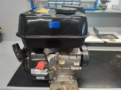 200 cc/ 6.5 hp. Never used. Just been stored. Project never happened. Located in Stony Plain