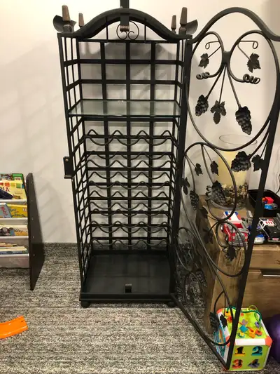 wrought iron wine holder, View more