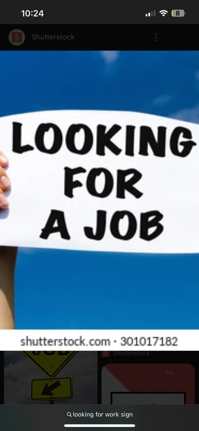 Looking for work, View more