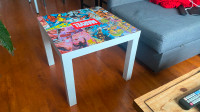 Table Basse Marvel en Résine Époxy, Pièce Unique, collector !