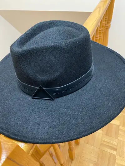 “As Above So Below” wide brim fedora - Black Craft - Size S NEW, View more