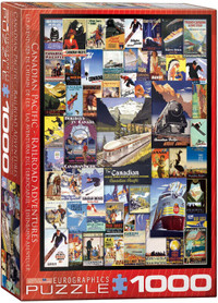 Eurographics 1000 pc Puzzle Canadian Pacific-Railroad Adventures