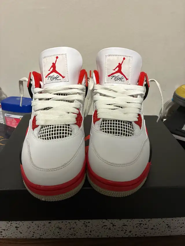 Jordan 4 fire red (2020) release in Men's Shoes in City of Toronto - Image 2