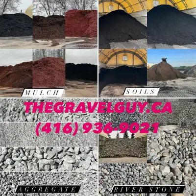 Aggregate, Gravel, Soils, Mulch, Sand, Dump Truck’s, View more