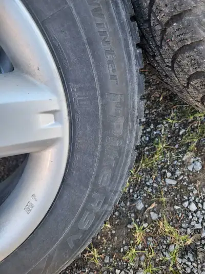 4- Alloy 16" rims with Kumho winter tires originally off of a Nissan. Popular 5x114.3 bolt pattern....