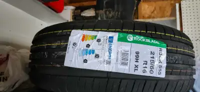 215 60r16 Rockblade new summer tires, never used Asking 100 each 215 60r16 Goodyear winter command t...