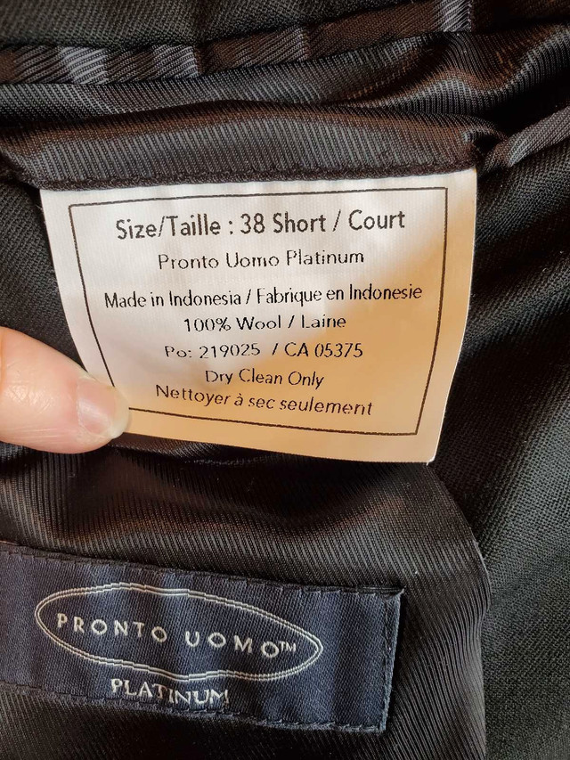 Pronto Uomo Suit (+ shirt, tie, pants, shoes) $280 OBO in Men's in Winnipeg - Image 3