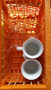 Mugs In Basket