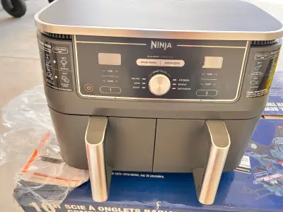 Ninja Foodi 10 Quart 6-in-1 DualZone XL 2-Basket Air Fryer with 2 Independent Frying Baskets, Match...