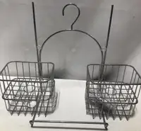 NEW Metal Steel Hanging Shower Caddy, 4 Basket Organizer Rack