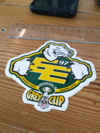 CFL Edmonton Eskimos 1997 Grey Cup sticker