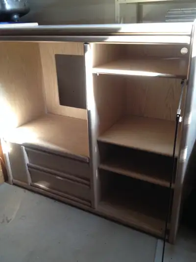 Tv /Entertainment unit. Stereo, Book case, or display cabinet., View more