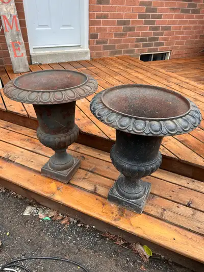 24” CAST IRON URN, View more