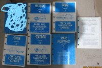 1980's 1990's Pontiac GM Parts & Illustrations & Service books.