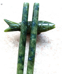 6 sets Vintage Jade Chopsticks