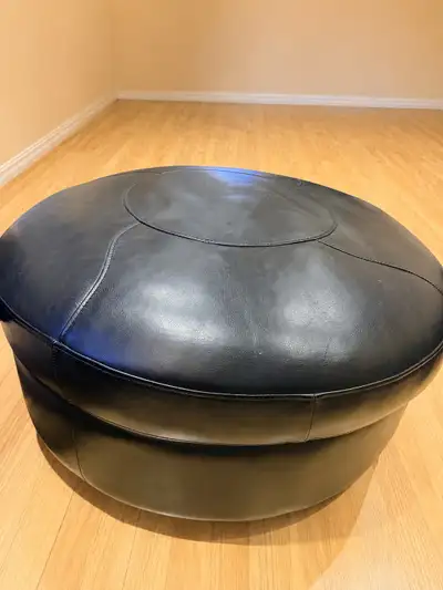 Leather Ottoman, View more