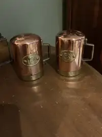 Farmhouse copper salt & pepper shakers