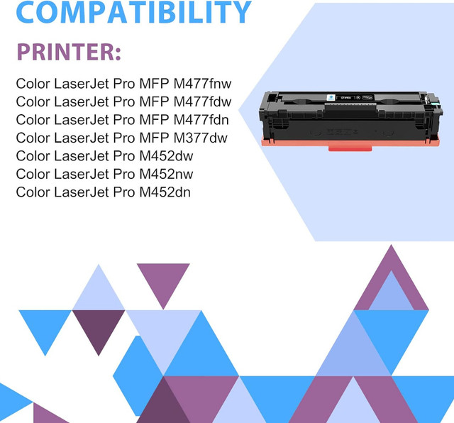 NEW: Toner Cartridge for HP Laserjet Pro 410A, 4 Pack in Printers, Scanners & Fax in Markham / York Region - Image 2